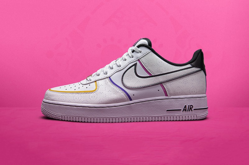nike day of the dead dia de los muertos halloween air force 1 max 95 cortez black orange white green