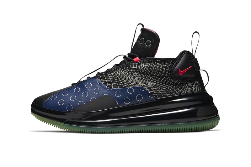 Nike D/MS/X Air Max 720 Waves Blue Void / Black white wolf grey shoes sneakers runners trainers footwear custom deconstruction reconstruction