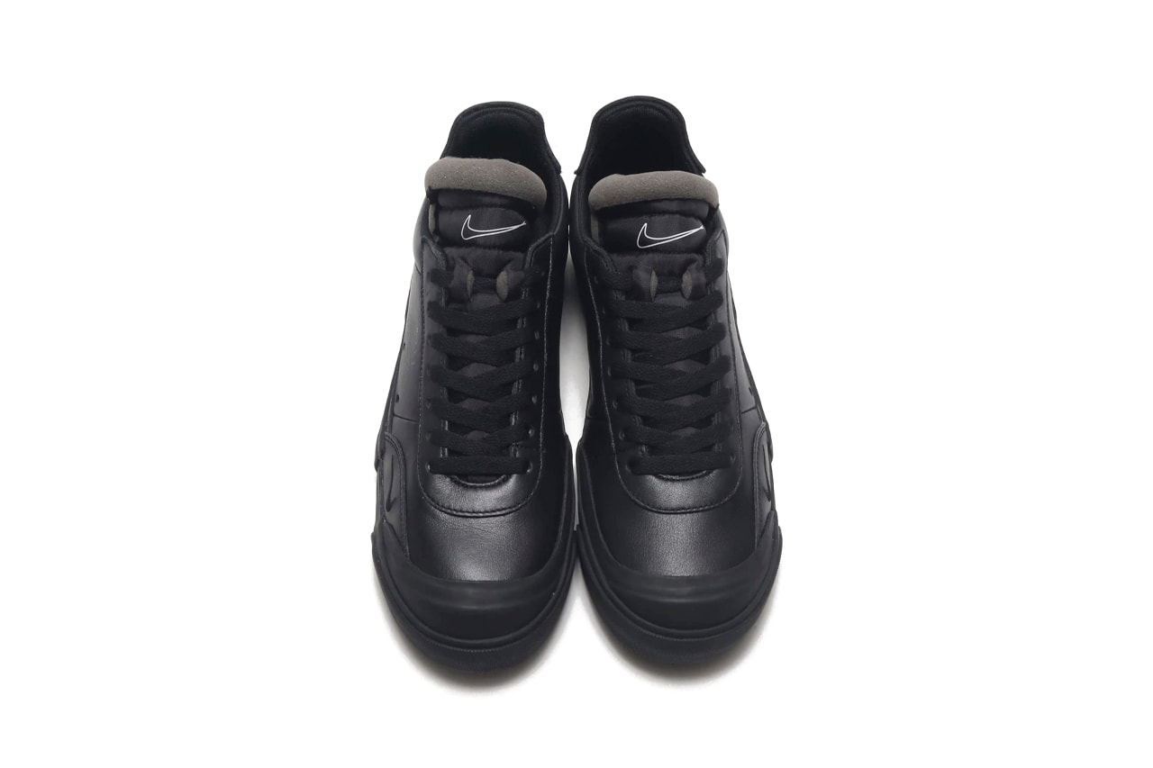 Nike Drop-Type LX Premium "Black/White" Release Information Footwear Swoosh Brand Sneakers Drop Cop Online atmos Tokyo PRM Leather Court Shoe First Look Japan N. 354