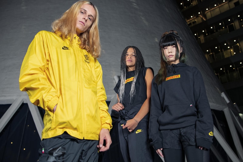 Nike Debuts Inter Milan x Pirelli Racing Collection lookbooks f1 formula one race cars racetracks football soccer collaborations