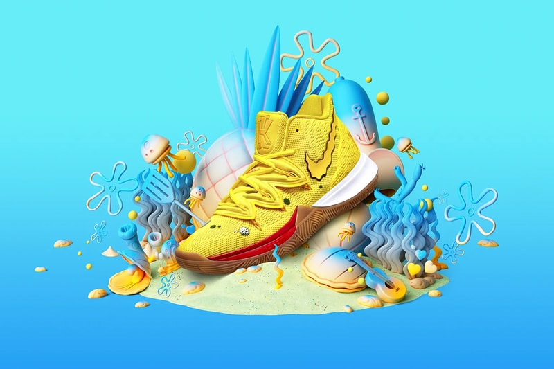 nike spongebob squarepants sponge bob square pants kyrie irving patrick star sandy cheeks mr krabs squidward tentacles restock october 15 2019