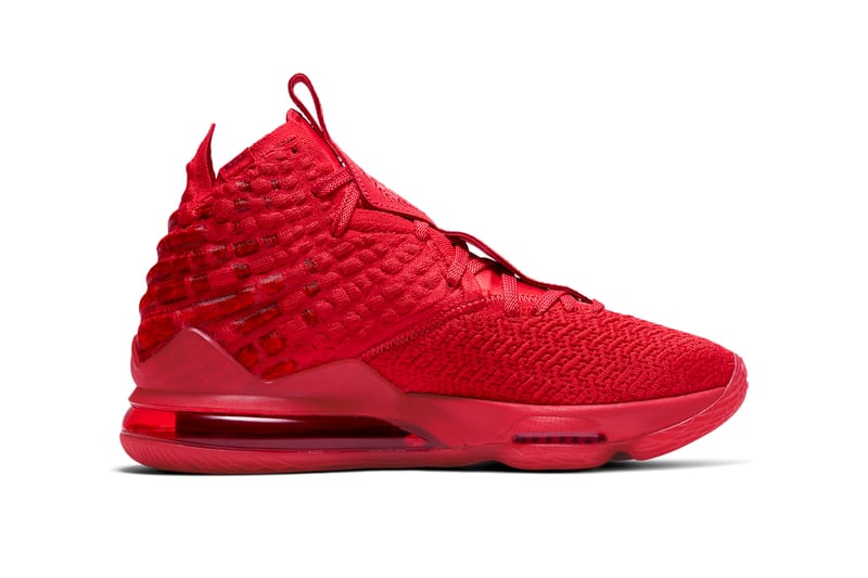 lebron james red sneakers