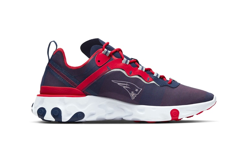 Nike React Element 55 NFL Pack ck4801-400 Release shoes kicks footwear National Football League 