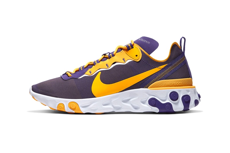 Nike React Element 55 NFL Pack ck4801-400 Release shoes kicks footwear National Football League 
