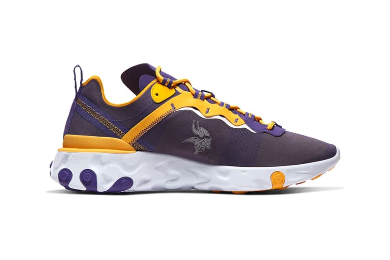 Nike React Element 55 NFL Pack ck4801-400 Release shoes kicks footwear National Football League