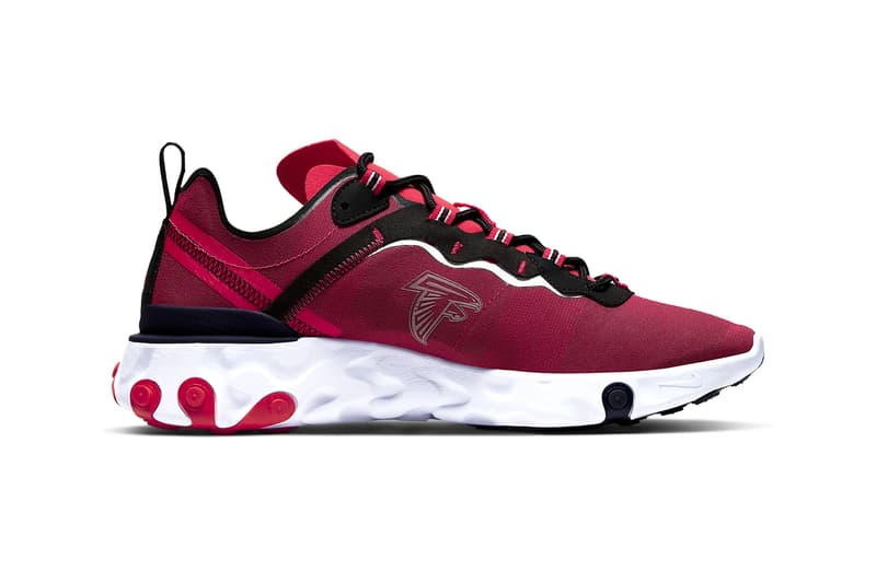 Nike React Element 55 NFL Pack ck4801-400 Release shoes kicks footwear National Football League 