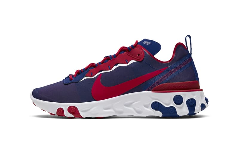 Nike React Element 55 NFL Pack ck4801-400 Release shoes kicks footwear National Football League
