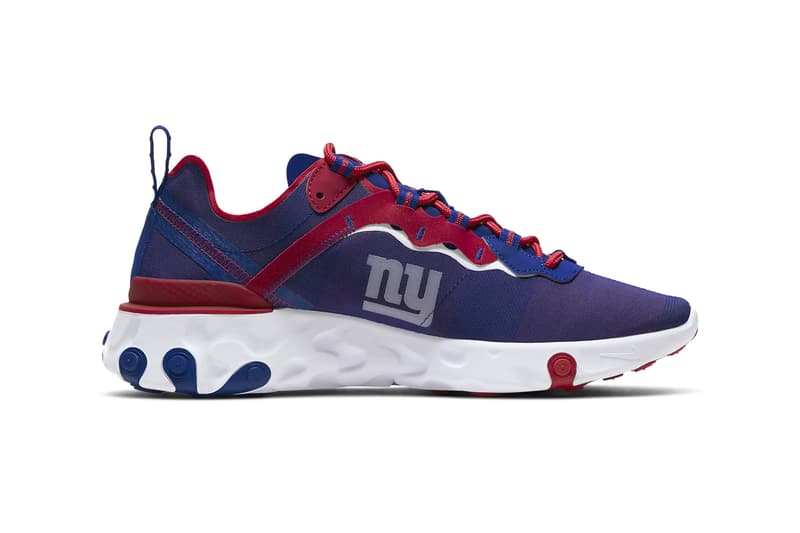 Nike React Element 55 NFL Pack ck4801-400 Release shoes kicks footwear National Football League