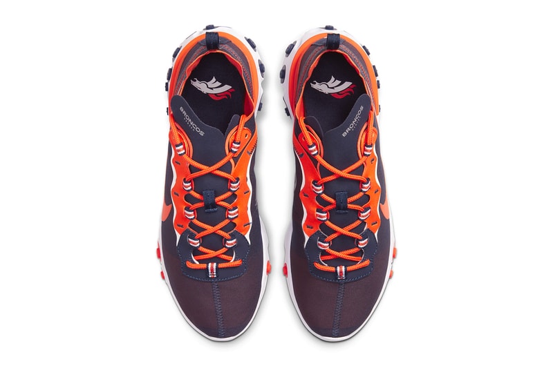 Nike React Element 55 NFL Pack ck4801-400 Release shoes kicks footwear National Football League 