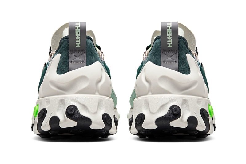 nike react sertu faded spruce gunsmoke bicoastal green ponyhair colorway sneakers release date information 