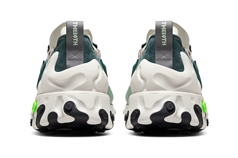 nike react sertu faded spruce gunsmoke bicoastal green ponyhair colorway sneakers release date information