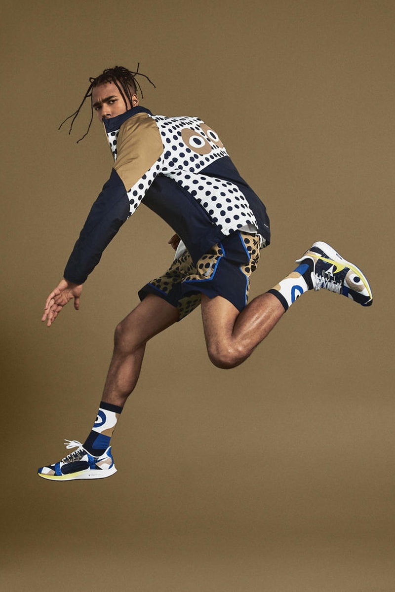 Cody Hudson Nike Running Shoes Zoom Pegasus 36 Epic React Flyknit Blue White Brown Yellow White Black Polka Dots 
