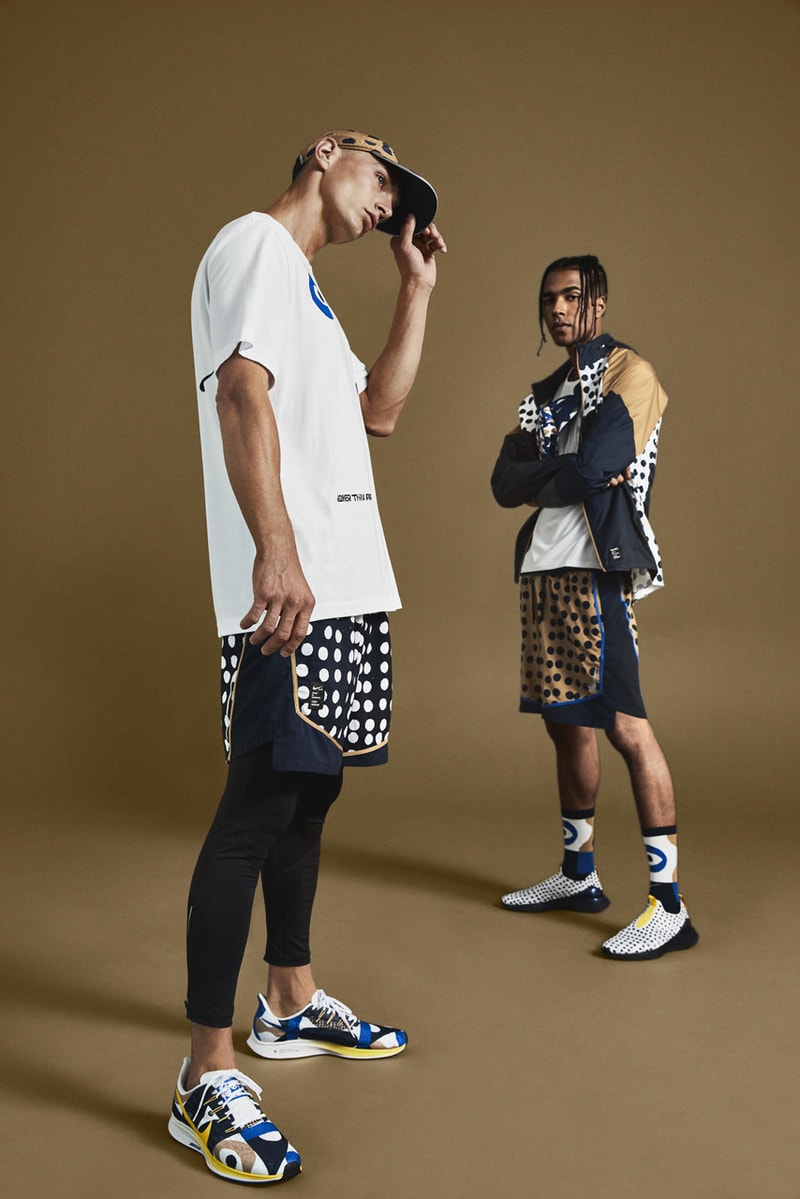 Cody Hudson Nike Running Shoes Zoom Pegasus 36 Epic React Flyknit Blue White Brown Yellow White Black Polka Dots 