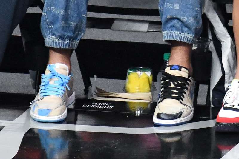 Nike SB Air Jordan 1 Low Desert Ore Teaser eric koston black blue beige