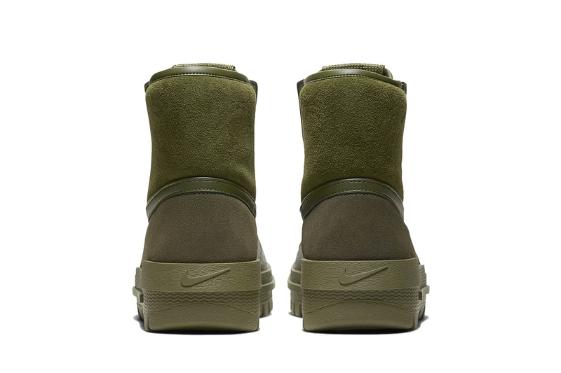 Nike Xarr Boot Release boots outwear winter snow rain military olive green sage green leather Air Force 1 shoes sneakers kicks the10th 