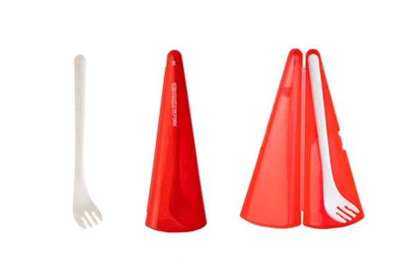 Nissin Shakes up Instant Noodles Game With Obsessively Ergonomic Plastic Fork