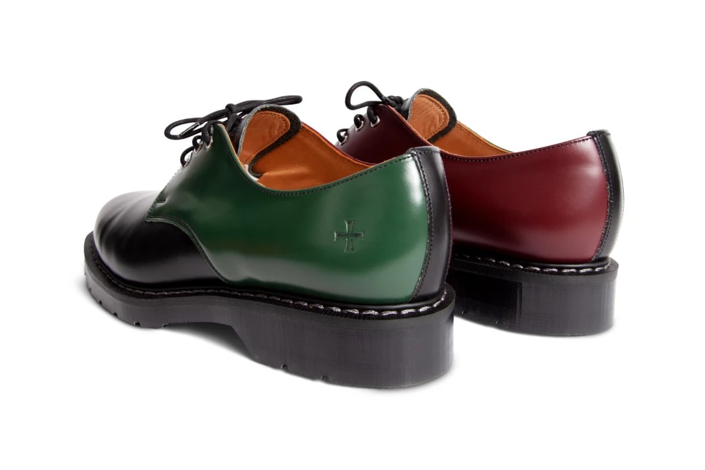 noah solovair gibson shoe tri color black green red doc martens