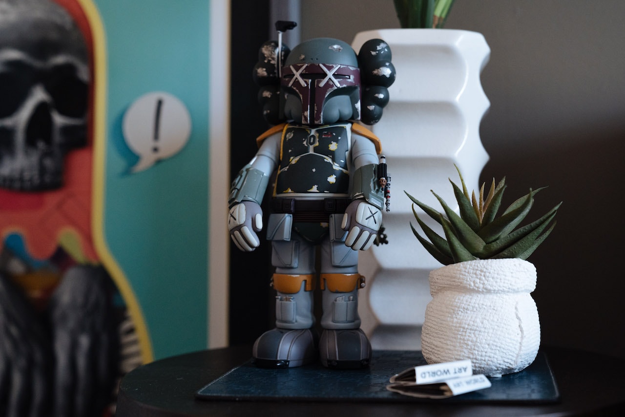 pen and paper nover interview graffiti street art kaws art collector contemporary art acrylic paintings