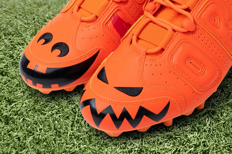 Odell Beckham Jr.'s Latest Nike Cleats Celebrate Halloween savage beasts pumpkins orange jack o lantern Cleveland browns 2009 Air Force 1 Low “Savage Beast”