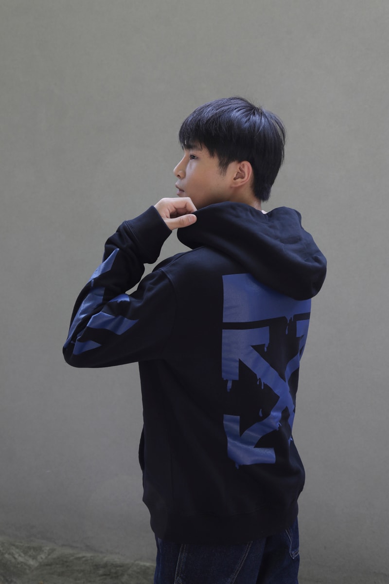Off-White™ Hong Kong Exclusive Clothing Capsule fw19 fall winter 2019 lookbook collection drip logo dripping paint splatter