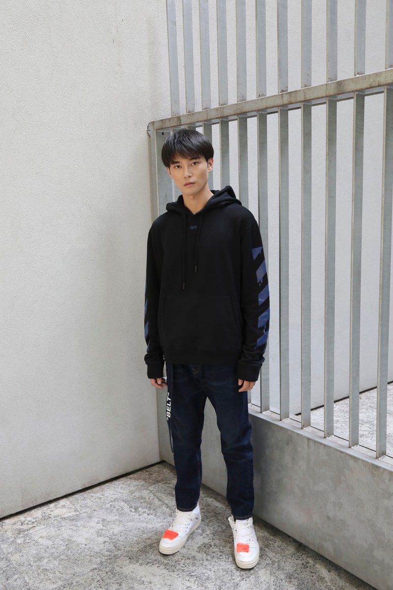 Off-White™ Hong Kong Exclusive Clothing Capsule fw19 fall winter 2019 lookbook collection drip logo dripping paint splatter