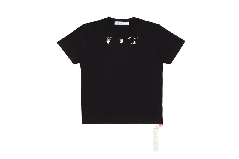 Off-White Confirms New Logo on a Range of Tees black white hands virgil abloh release information men's women's