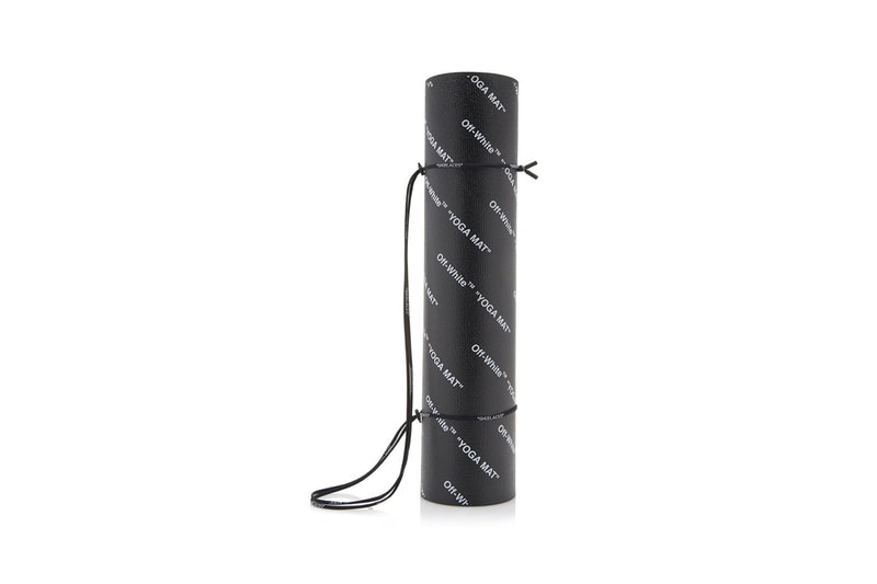 Off-White™ Yoga Mat Release Information Homeware Design Virgil Abloh Closer Look Branding "WOMAN" PVC Fitness Wellness High End Luxury Accessory