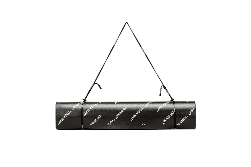 Off-White™ Yoga Mat Release Information Homeware Design Virgil Abloh Closer Look Branding "WOMAN" PVC Fitness Wellness High End Luxury Accessory