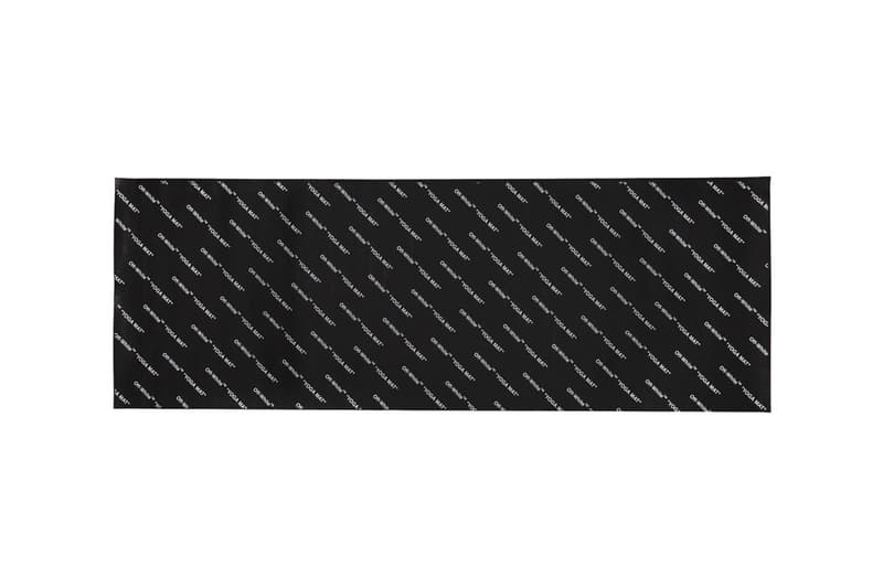 Off-White™ Yoga Mat Release Information Homeware Design Virgil Abloh Closer Look Branding "WOMAN" PVC Fitness Wellness High End Luxury Accessory