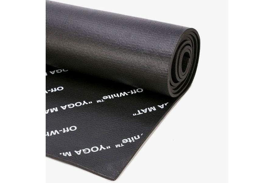Off-White™ Yoga Mat Release Information Homeware Design Virgil Abloh Closer Look Branding "WOMAN" PVC Fitness Wellness High End Luxury Accessory