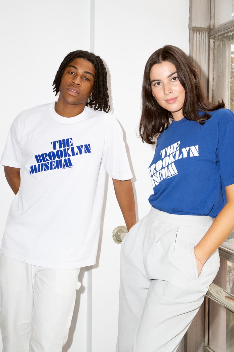 Brooklyn Museum Only NY Capsule Collection T-shirts Hats Tote Bags Mugs Blue White Pink Purple Red Yellow Teal Sphinx Triangles Black