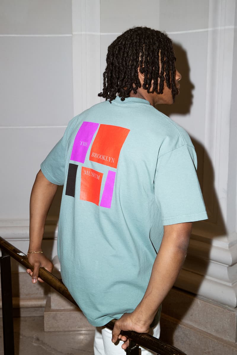Brooklyn Museum Only NY Capsule Collection T-shirts Hats Tote Bags Mugs Blue White Pink Purple Red Yellow Teal Sphinx Triangles Black