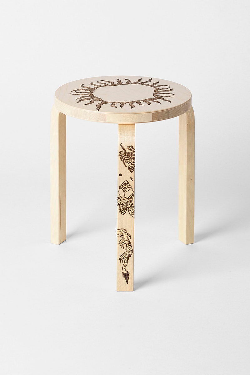 Our Legacy WORK SHOP x Artek Stool 60 Ystävä Capsule Collection Clothing T-Shirt Short Sleeve Long-Sleeve Dover Street Market Ginza Showcase Founders Alvar Aalto Creative Director Cristopher Nying Hank Grüner Jockum Hallin