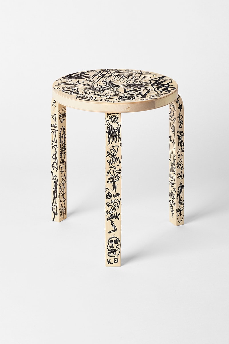Our Legacy WORK SHOP x Artek Stool 60 Ystävä Capsule Collection Clothing T-Shirt Short Sleeve Long-Sleeve Dover Street Market Ginza Showcase Founders Alvar Aalto Creative Director Cristopher Nying Hank Grüner Jockum Hallin