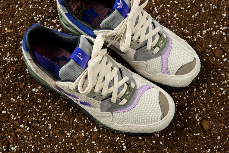 packer x adidas Consortium ZX 9000 Meadow Violet sneakers footwear release pack drop 1 