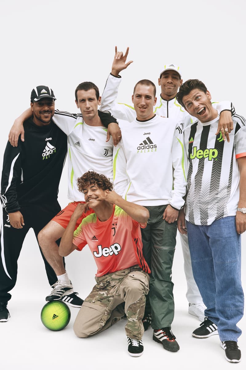 Juventus x Palace x adidas Football Collection soccer collaborations cristiano ronaldo accessories hats scarves kits tracksuits caps pants training goalkeepers top