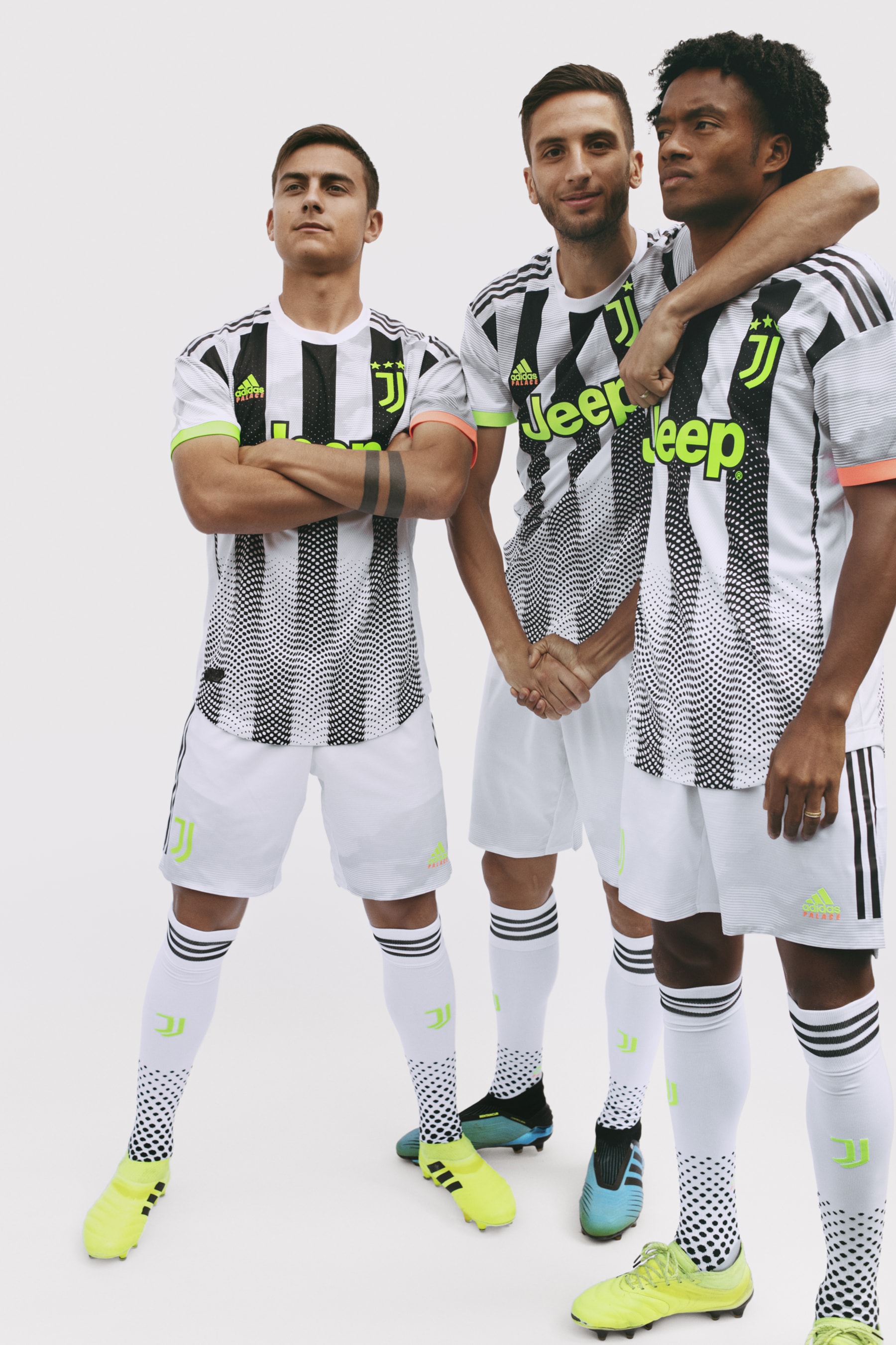 Juventus x Palace x adidas Football Collection soccer collaborations cristiano ronaldo accessories hats scarves kits tracksuits caps pants training goalkeepers top