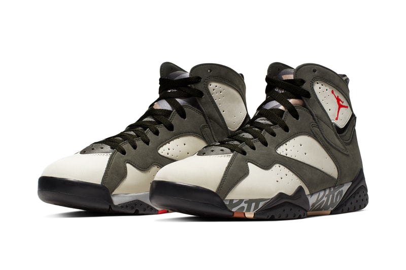 patta air jordan 7 icicle brown tan at3375 100 aj7 release sneakers shoes green olive