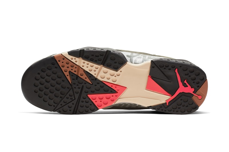 patta air jordan 7 icicle brown tan at3375 100 aj7 release sneakers shoes green olive