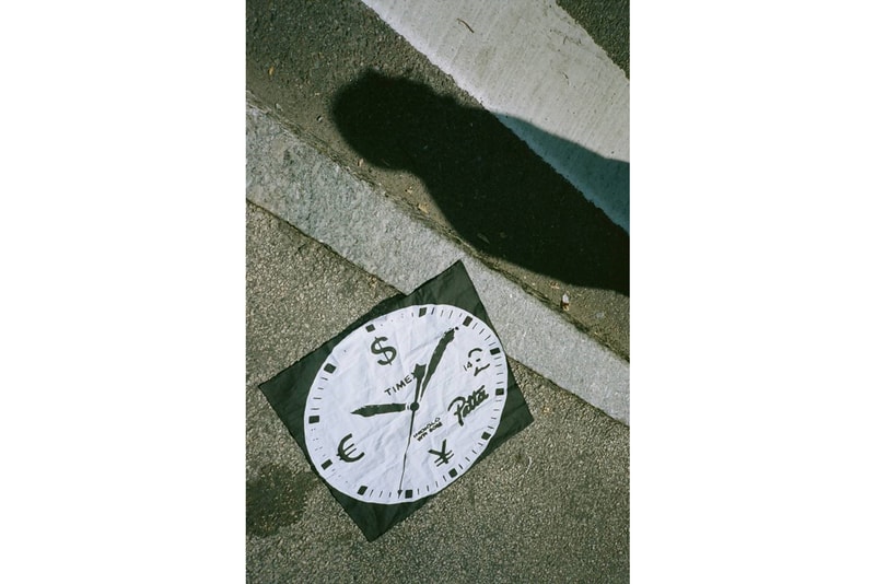 Patta Timex "Time is Money" Watch MK1 Military 36mm Grosgrain Strap Black Dial INDIGLO Night-Light Gold Black White Orange 