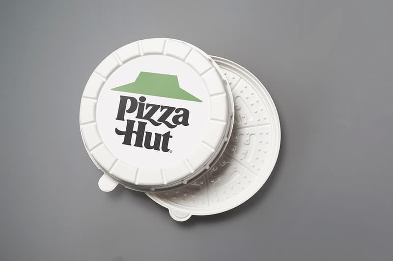 Pizza Hut Plant-Based Sausage and Round Boxes Meatless Sustainability Packaging Design Zume Garden Specialty Pizza Delivery Design