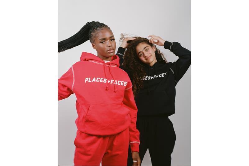 Places+Faces Fall/Winter 2019 Lookbook Collection First Drop Knits Hoodies Sweatshirts T-shirts Red Black White Tote Bag 