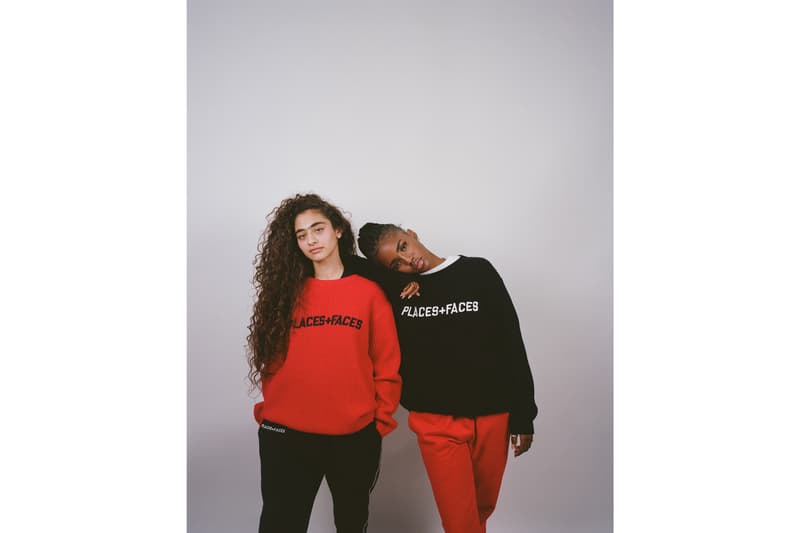 Places+Faces Fall/Winter 2019 Lookbook Collection First Drop Knits Hoodies Sweatshirts T-shirts Red Black White Tote Bag 