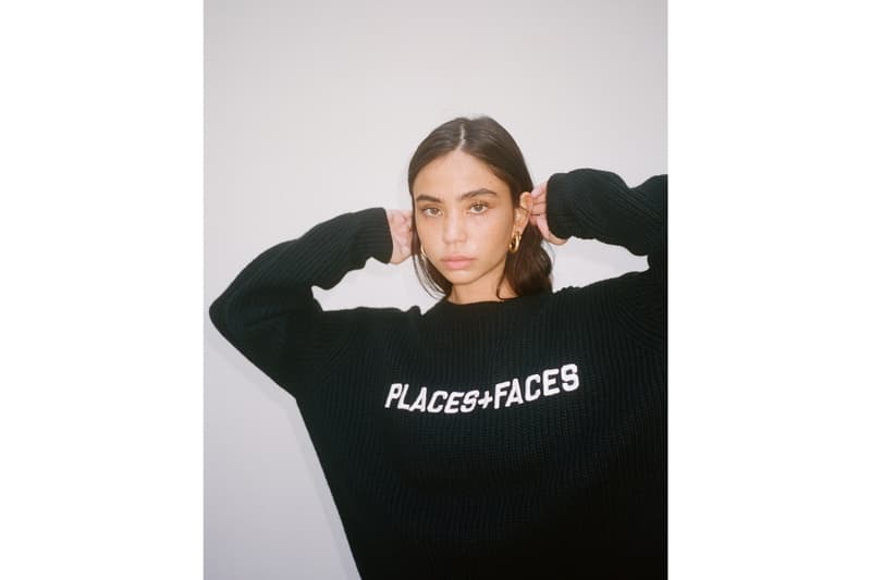 Places+Faces Fall/Winter 2019 Lookbook Collection First Drop Knits Hoodies Sweatshirts T-shirts Red Black White Tote Bag 