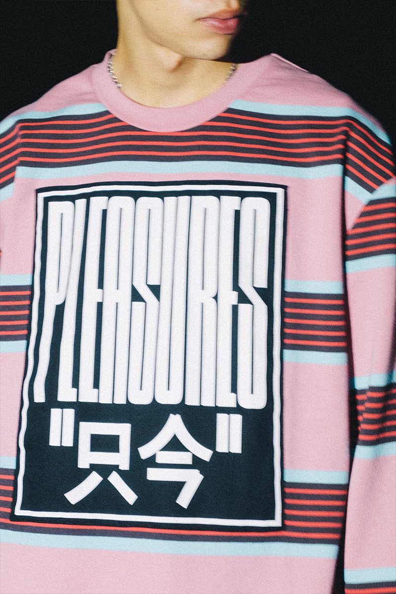 PLEASURES Holiday 2019 Collection Lookbook Release Info Date Buy Jackets Cardigan Sweater T shirt Pants 