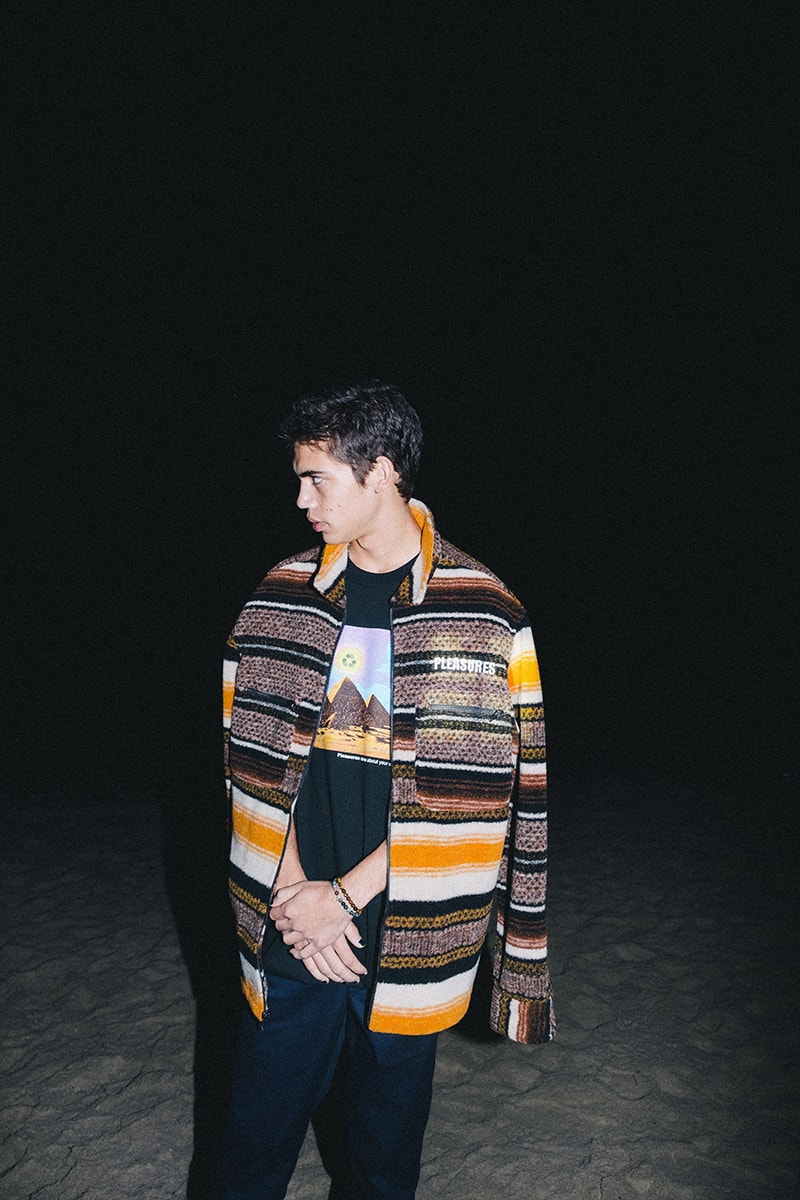 PLEASURES Holiday 2019 Collection Lookbook Release Info Date Buy Jackets Cardigan Sweater T shirt Pants 