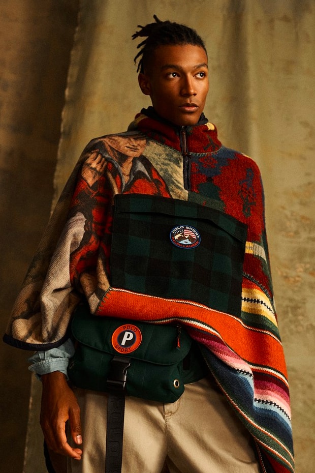Polo Ralph Lauren Polo Sport Outdoor collection poncho patchwork mountaineering trail hiking alpine apparel fall winter 2019 1998 90s reissue