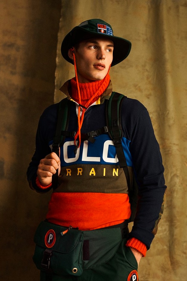 Polo Ralph Lauren Polo Sport Outdoor collection poncho patchwork mountaineering trail hiking alpine apparel fall winter 2019 1998 90s reissue