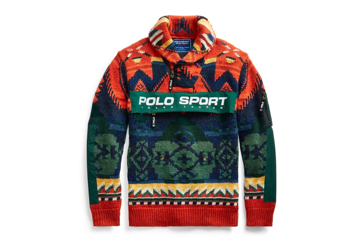 Polo Ralph Lauren Polo Sport Outdoor collection poncho patchwork mountaineering trail hiking alpine apparel fall winter 2019 1998 90s reissue