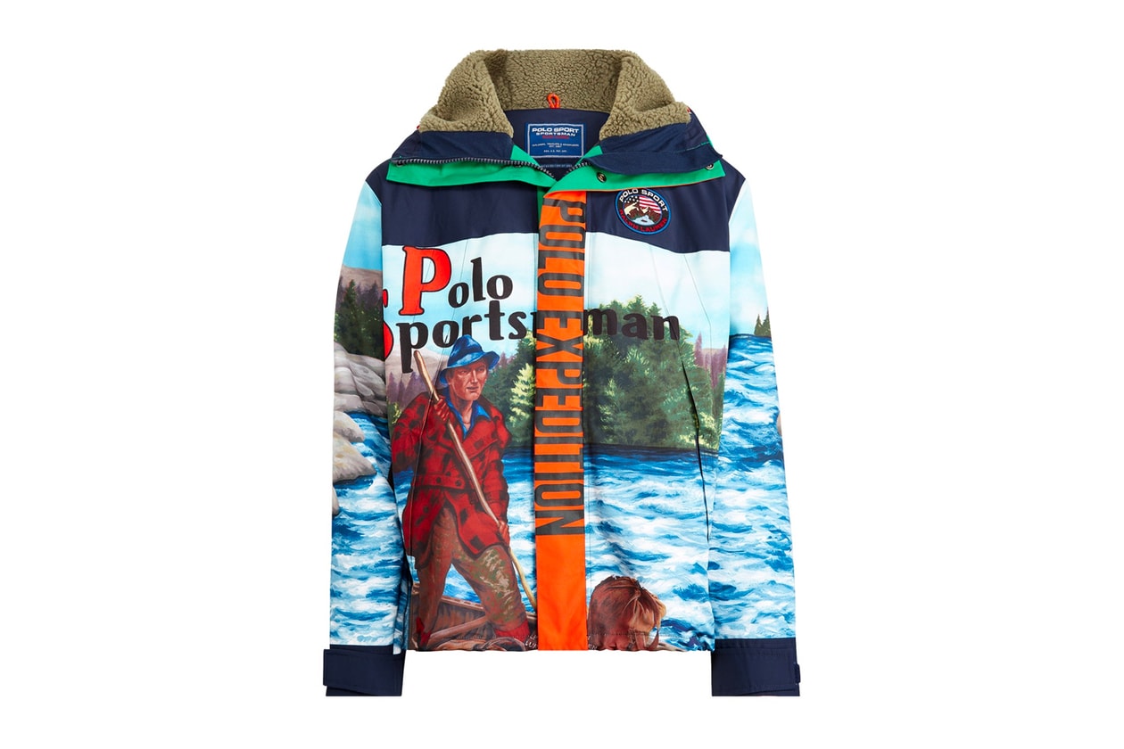 Polo Ralph Lauren Polo Sport Outdoor collection poncho patchwork mountaineering trail hiking alpine apparel fall winter 2019 1998 90s reissue